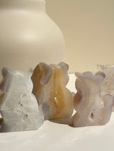 【MOMOMOON】Druzy agate size:M Cat