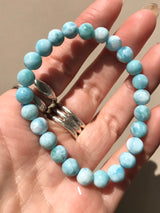 【MOMOMOON】quality:AA⁺ Larimar Bracelet/Dominican Republic