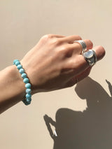 【MOMOMOON】quality:AA⁺ Larimar Bracelet/Dominican Republic