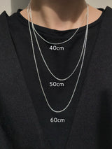 【AZ1.5】華奢 小豆ネックレスチェーン 1.5mm幅 | 40cm,45cm,50cm,60cm |シルバー925