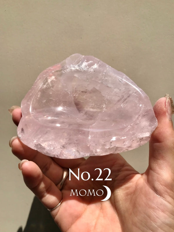 【MOMOMOON】Madagascar Rose quartz  candy cup【No.22】