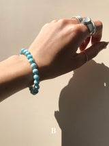 【MOMOMOON】quality:AA⁺ Larimar Bracelet/Dominican Republic