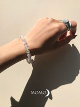 【MOMOMOON】Milky Kunzite Bracelet 1 /Brazil
