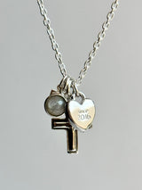 両面刻印【お好きな刻印お入れします】Chunky Heart pendant Top