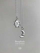 【craft series】Sun&Moon Pendant top 【No.12】