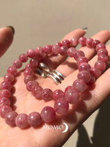【MOMOMOON】quality:AA Rhodonite Silica Bracelet 2 /Brazil