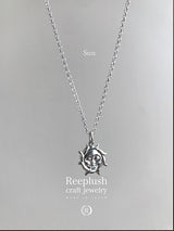 【craft series】Sun&Moon Pendant top 【No.12】