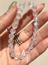 【MOMOMOON】quality:AA Rainbow Moon stone Bracelet/India