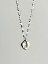 両面刻印【お好きな刻印お入れします】Chunky Heart pendant Top