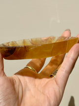 【MOMOMOON】yellow FLUORITE shell tray【MZ0504-9-D】
