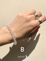 【MOMOMOON】quality:AA Rainbow Moon stone Bracelet/India