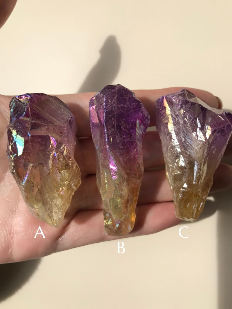 【MOMOMOON】 aqua  quartz raw stone 【MZ0410-3】