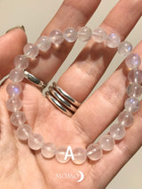 【MOMOMOON】quality:AA Rainbow Moon stone Bracelet/India