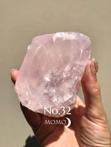 【MOMOMOON】Madagascar Rose quartz candy cup【No.32】