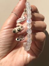 【MOMOMOON】 Rainbow Moon stone Bracelet/India