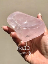 【MOMOMOON】Madagascar Rose quartz candy cup【No.20】