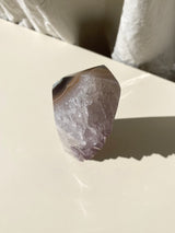 【MOMOMOON】0.9kg Large size Pink amethyst + agate tower /Brazil【TK0410-6】