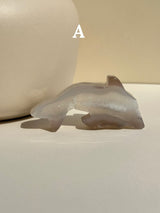 【MOMOMOON】Druzy agate / Dolphin