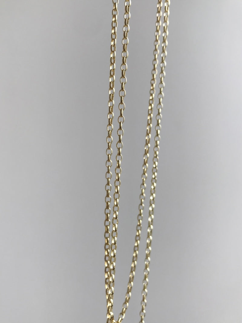 - Long Rolo 1.8mm - Pendant necklace Chain gold (K18GP)