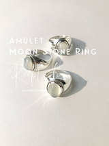 Amulet Moon Stone Ring