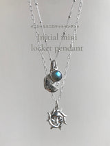 両面刻印【お好きな刻印お入れします】Original Message series - イニシャル Mini Locket pendant -