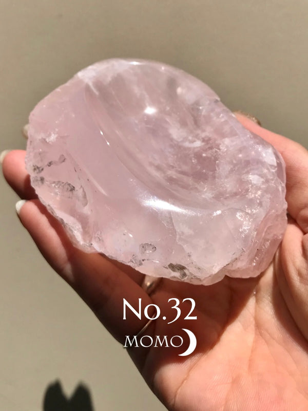 【MOMOMOON】Madagascar Rose quartz  candy cup【No.32】