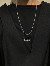 【AZ1.5】華奢 小豆ネックレスチェーン 1.5mm幅 | 40cm,45cm,50cm,60cm |シルバー925