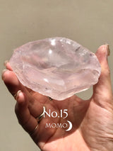 【MOMOMOON】Madagascar Rose quartz candy cup【No.15】