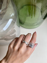 【お好きな刻印お入れします】Original Message series - Square Ring -