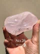 【MOMOMOON】Madagascar Rose quartz candy cup【No.26】