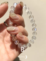 【MOMOMOON】quality:AA Rainbow Moon stone Bracelet/India