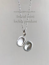 両面刻印【お好きな刻印お入れします】Original Message series - イニシャル Mini Locket pendant -