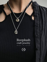 両面刻印【お好きな刻印お入れします】Melted plate - Coin - 【N0.15-D 】