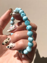 【MOMOMOON】quality:AA⁺ Larimar Bracelet/Dominican Republic
