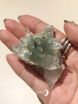 【MOMOMOON】Chamber district chlorite in Quartz cluster 49g 【8】