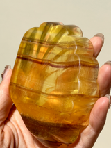 【MOMOMOON】yellow FLUORITE shell tray【MZ0504-9-D】