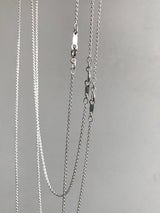 【AZ1.5】華奢 小豆ネックレスチェーン 1.5mm幅 | 40cm,45cm,50cm,60cm |シルバー925