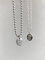 両面刻印【お好きな刻印お入れします】Original Message series - oval pendant Top -