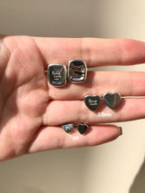 【お好きな刻印お入れします】Original Message series - heart initial mini pierce -