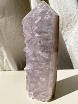 【MOMOMOON】0.9kg Large size Pink amethyst + agate tower /Brazil【TK0410-6】