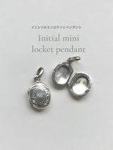 両面刻印【お好きな刻印お入れします】Original Message series - イニシャル Mini Locket pendant -