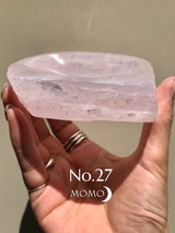 【MOMOMOON】Madagascar Rose quartz candy cup【No.27】