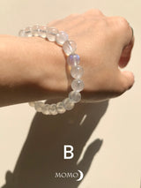 【MOMOMOON】quality:AA Rainbow Moon stone Bracelet/India