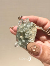 【MOMOMOON】Chamber district chlorite in Quartz cluster 49g 【8】