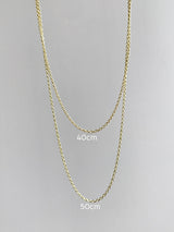- Cable 2.0mm - Pendant necklace Chain gold (K18GP)