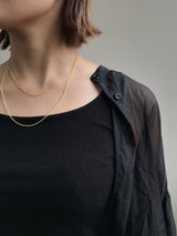 - Cable 2.0mm - Pendant necklace Chain gold (K18GP)