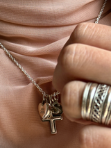 両面刻印【お好きな刻印お入れします】Chunky Heart pendant Top