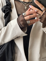 両面刻印【お好きな刻印お入れします】Chunky Heart pendant Top