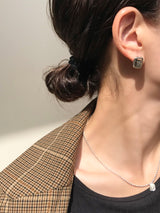 【お好きな刻印お入れします】Original Message series - square pierce -