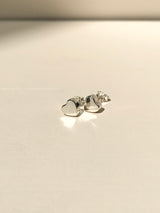 【お好きな刻印お入れします】Original Message series - heart initial mini pierce -